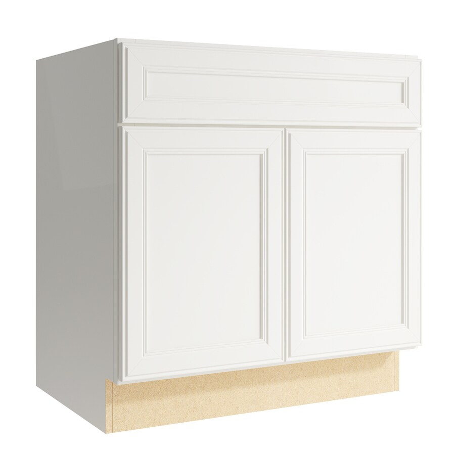 KraftMaid Momentum Bellamy 30-in Cotton Bathroom Vanity ...