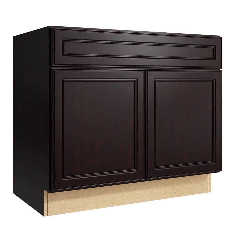 KraftMaid Momentum Bellamy 36in Kona Bathroom Vanity at