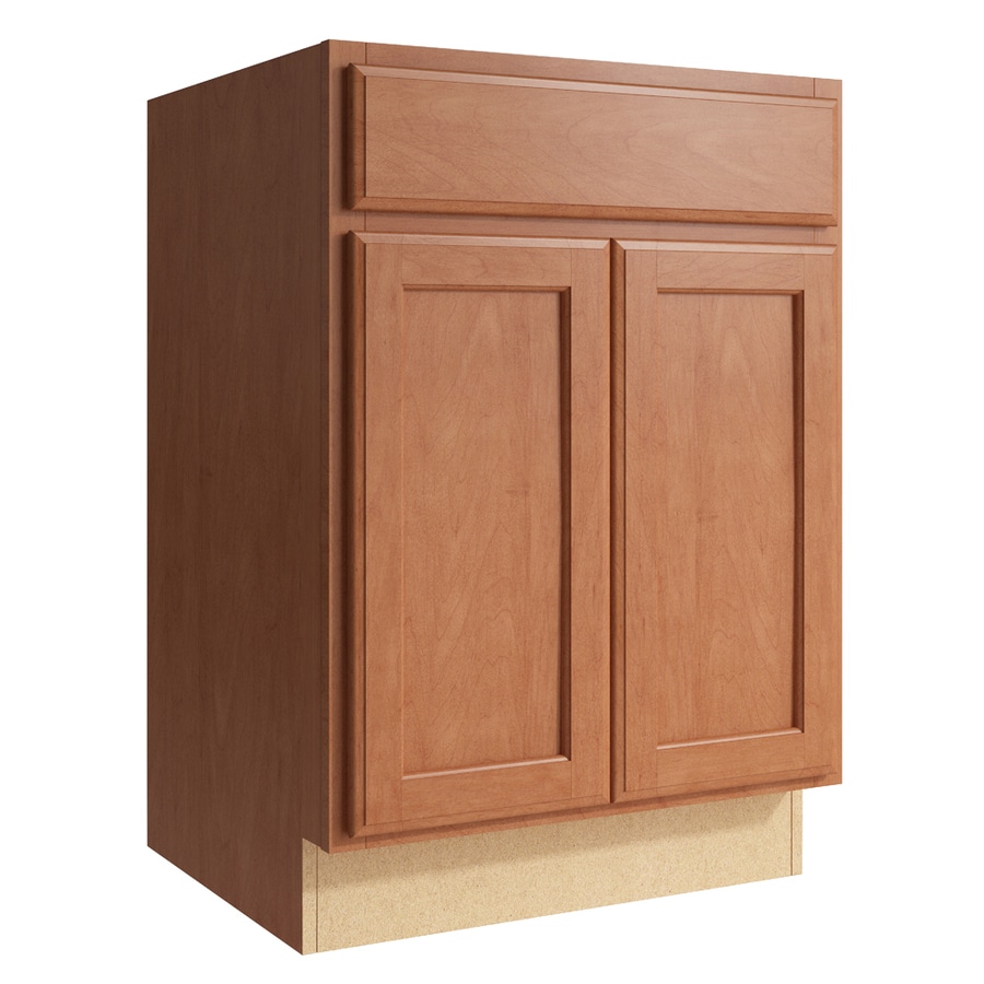 Shop KraftMaid Momentum Kingston Freestanding Hazelnut 24 In X 21 In   886071192208 