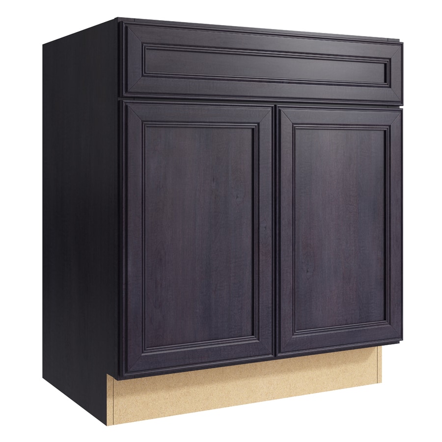 KraftMaid Momentum Bellamy 30-in Dusk Bathroom Vanity ...