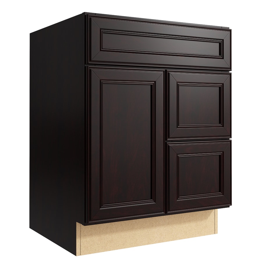 KraftMaid Momentum Bellamy 24 In Kona Bathroom Vanity Cabinet At Lowes Com   886071194332 