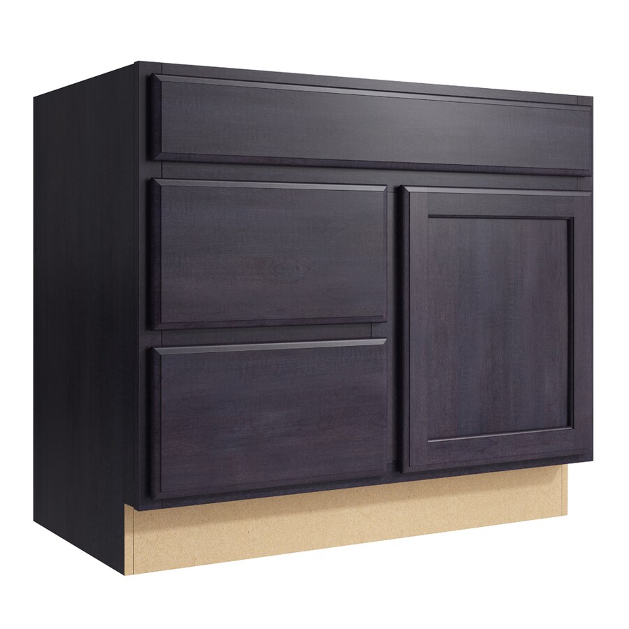 KraftMaid Momentum Kingston 36in Dusk Bathroom Vanity at