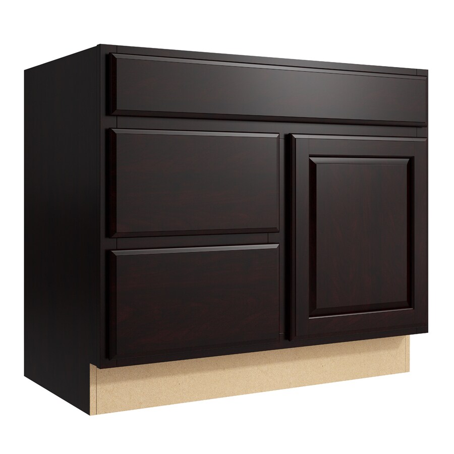 KraftMaid Momentum Settler 36in Kona Bathroom Vanity at
