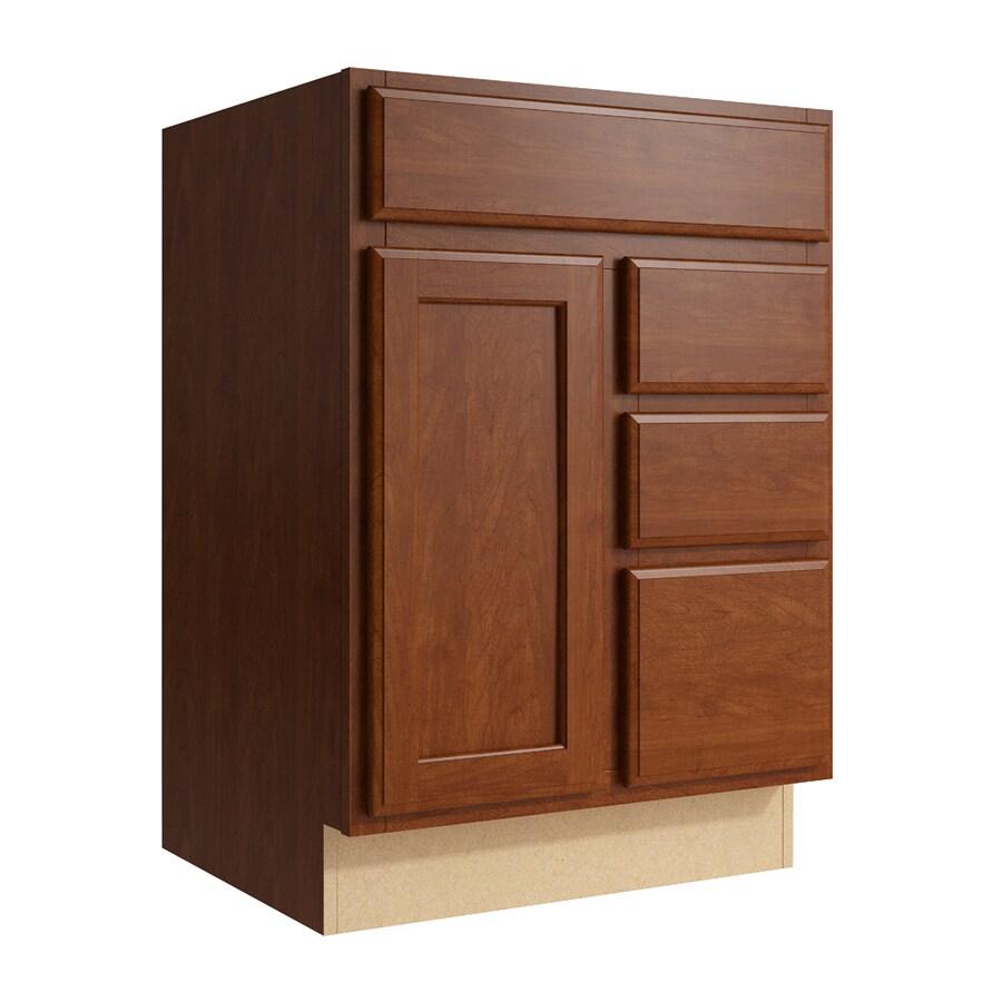 KraftMaid Momentum Kingston 24in Sable Bathroom Vanity in the