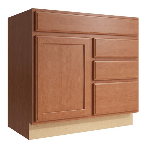 KraftMaid Momentum Kingston 36 In Hazelnut Bathroom Vanity Cabinet At   886071196954xl 