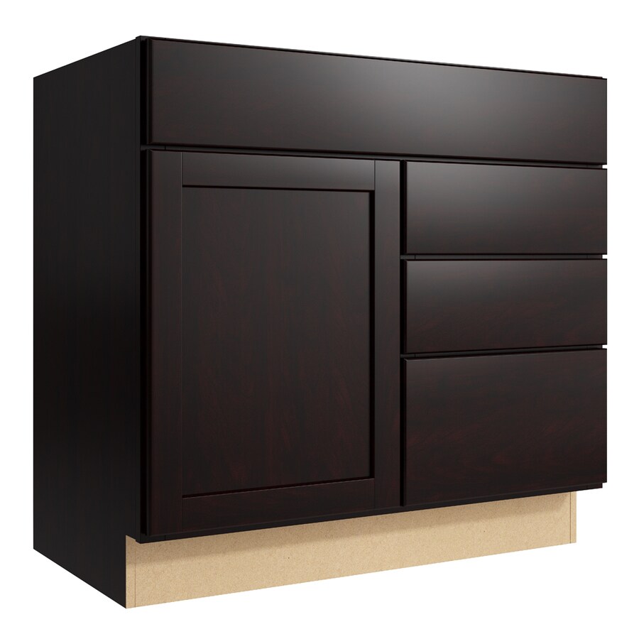 KraftMaid Momentum Paxton 36in Kona Bathroom Vanity at