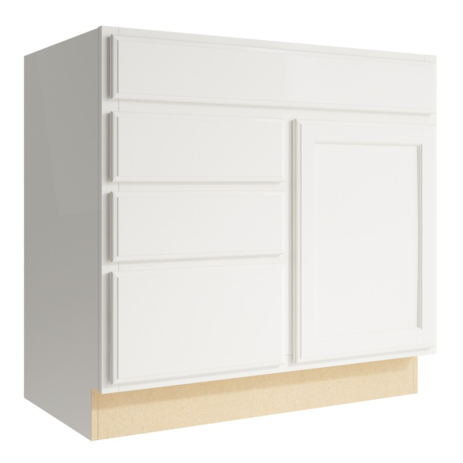 KraftMaid Momentum Kingston 36-in Cotton Bathroom Vanity Cabinet