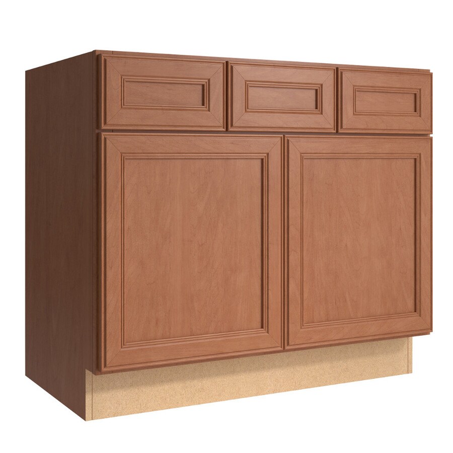 KraftMaid Momentum Bellamy 36in Hazelnut Bathroom Vanity at