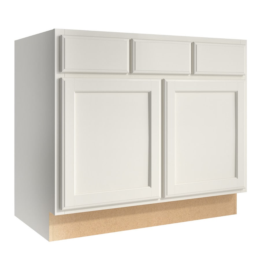 KraftMaid Momentum Kingston 36-in Cotton Bathroom Vanity Cabinet at ...