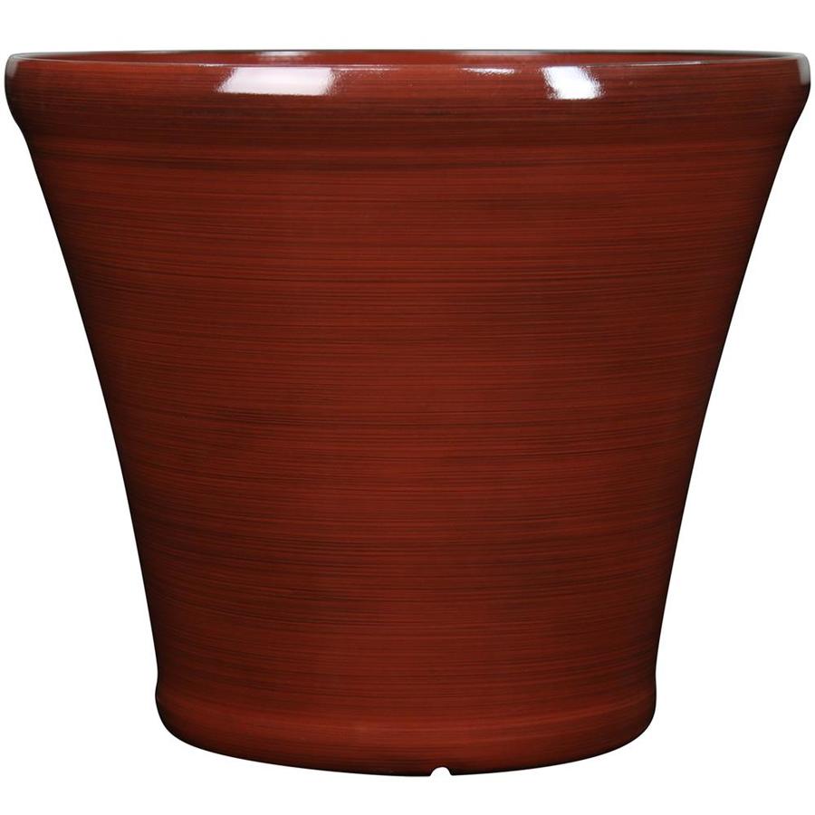 Garden Treasures 17 1 In W X 15 16 In H Red Resin Planter At Lowes Com