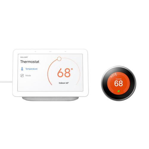 nest thermostat 3rd generation and google mini bundle