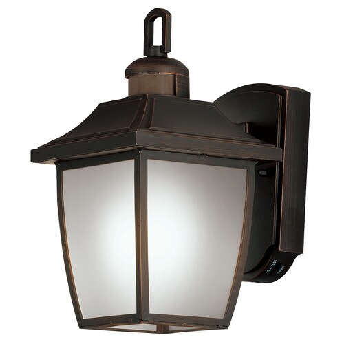 Portfolio 12.5in H Dark OilRubbed Bronze Motion Activated Outdoor