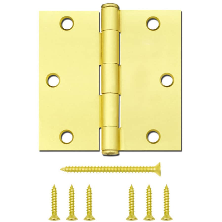 Gatehouse 3 1 2 In Satin Brass Mortise Door Hinge At Lowes Com