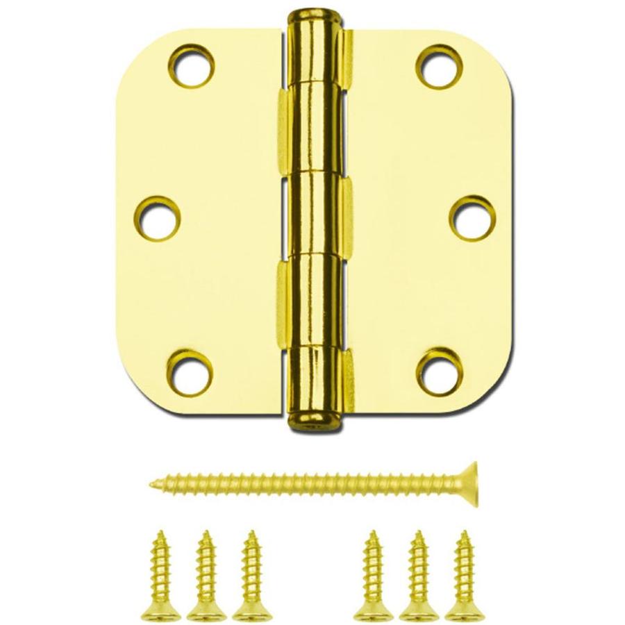 Gatehouse 3-in Polished Brass 5/8-in Radius Mortise Door Hinge At Lowes.com