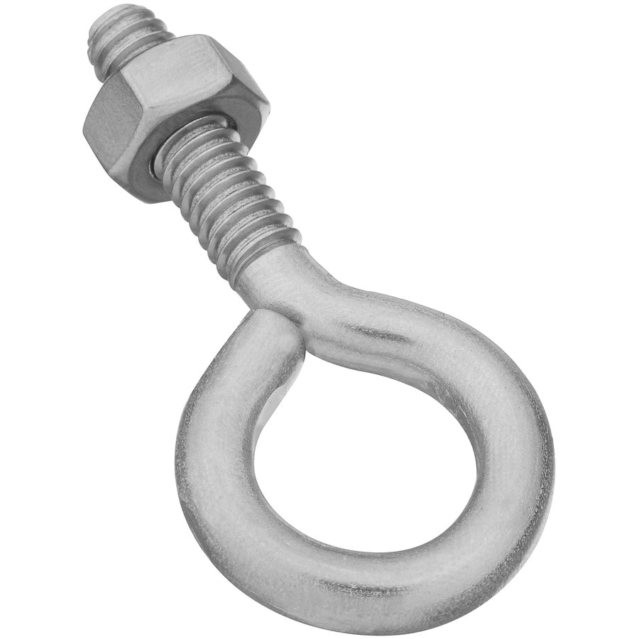 National Hardware 1/4-in x 2-in Stainless Steel Plain Eye Bolt (2-Count ...