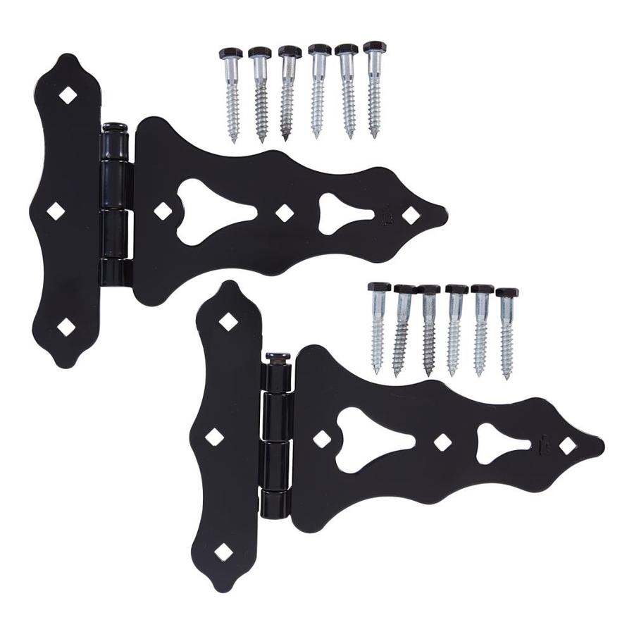 National Hardware Black Steel Zinc Gate Hinge Hardware Door Hinges