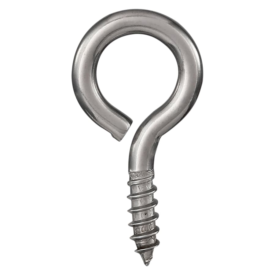 National Hardware Stainless Steel Screw Eye Hook (2-Pack) at Lowes.com