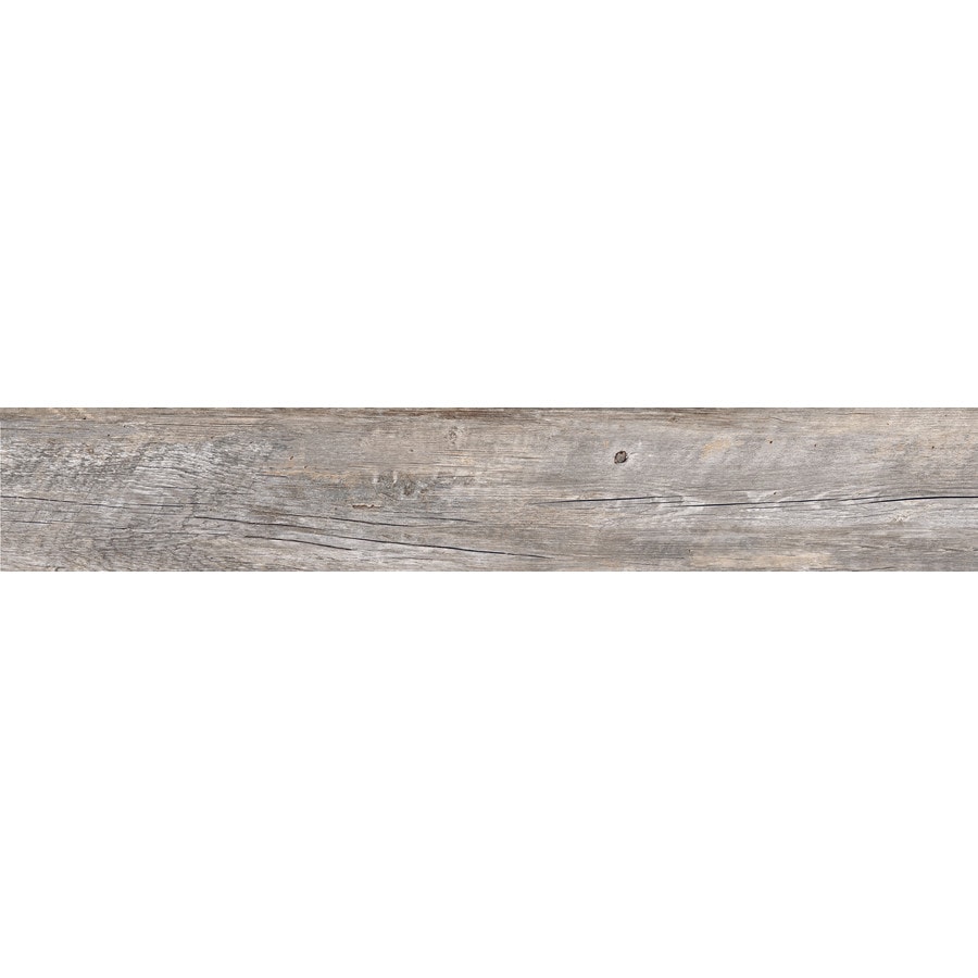 Style Selections Natural Timber Ash Wood Look Porcelain Floor and Wall Tile (Common: 8-in x 48-in; Actual: 7.72-in x 47.4-in)