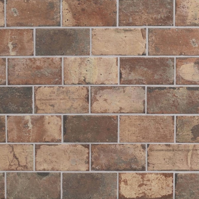 Style Selections Broadmeadow Brick Broadmeadow Brick 4-in x 8-in Glazed