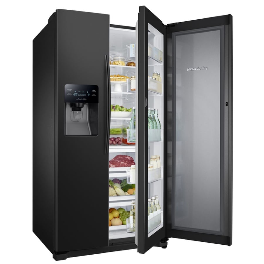 Samsung Food ShowCase 24.7-cu ft Side-by-Side Refrigerator with Ice ...