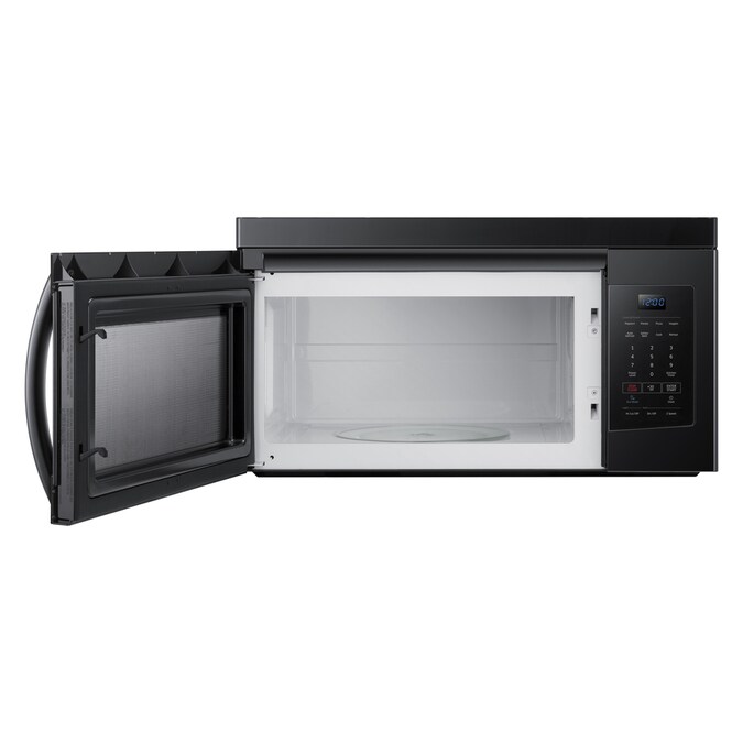 Samsung 1.6-cu ft Over-the-Range Microwave (Black) in the Over-the