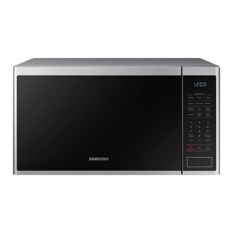 Samsung 1 4 Cu Ft 1000 Countertop Microwave Stainless Steel At