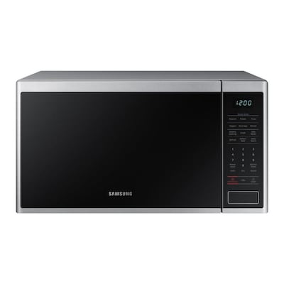 Samsung 1 4 Cu Ft 1000 Countertop Microwave Stainless Steel At
