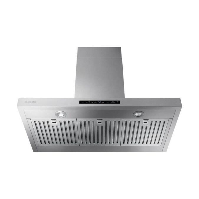 Samsung 36-in Ducted Stainless Steel Wall-Mounted Range Hood in the