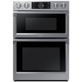 Microwave Wall Oven Combinations At Lowes Samsung Self Cleaning Convection Microwave Wall Oven Combo Common 30 In