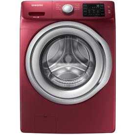 Samsung 4.5-cu ft High Efficiency Stackable Front-Load Washer (Merlot) ENERGY STAR