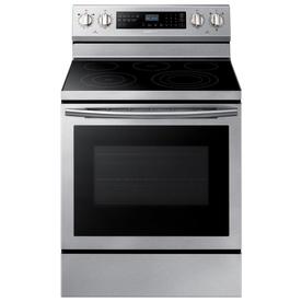Samsung Smooth Surface Freestanding 5-Element 5.9-cu ft Self-Cleaning Electric Range (Stainless Steel) (Common: 30 -in; Actual: 29.875-in)