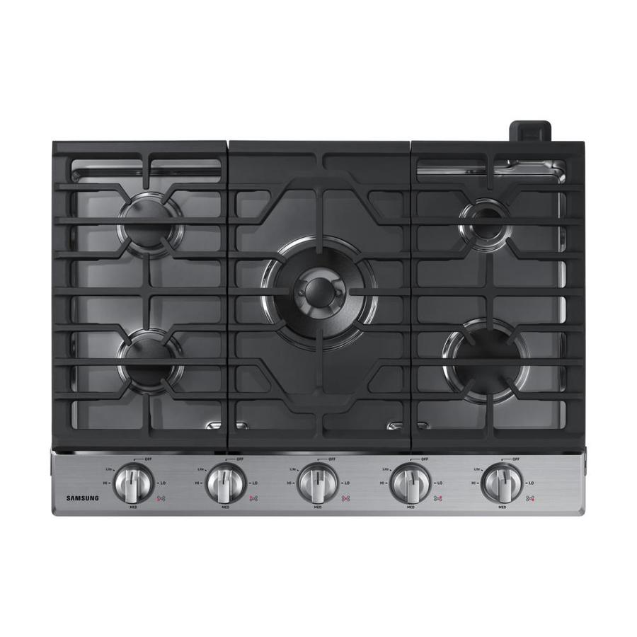 Samsung 30 In 5 Burner Stainless Steel Gas Cooktop Common 30 In