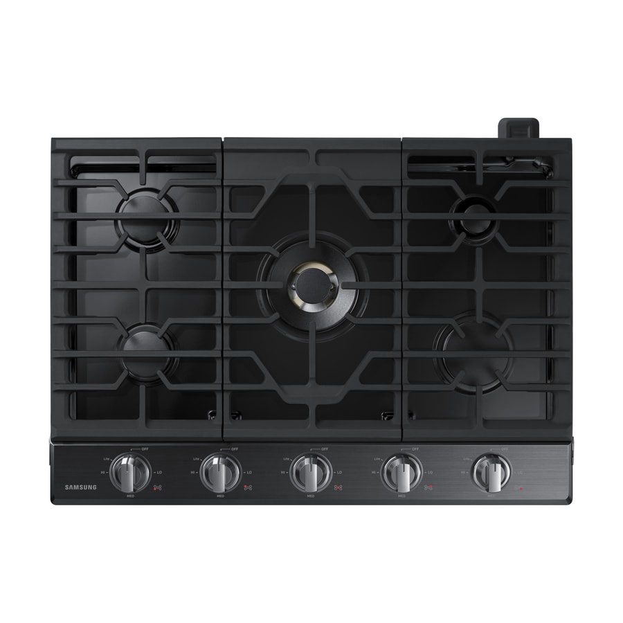 Black stainless steel 30 inch Gas Cooktops at