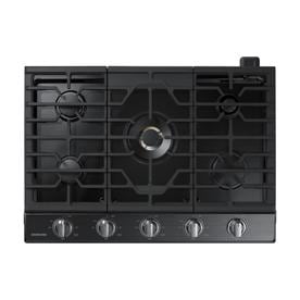 Gas Cooktops At Lowes Samsung 30 In 5 Burner Black Stainless Steel Gas Cooktop Common