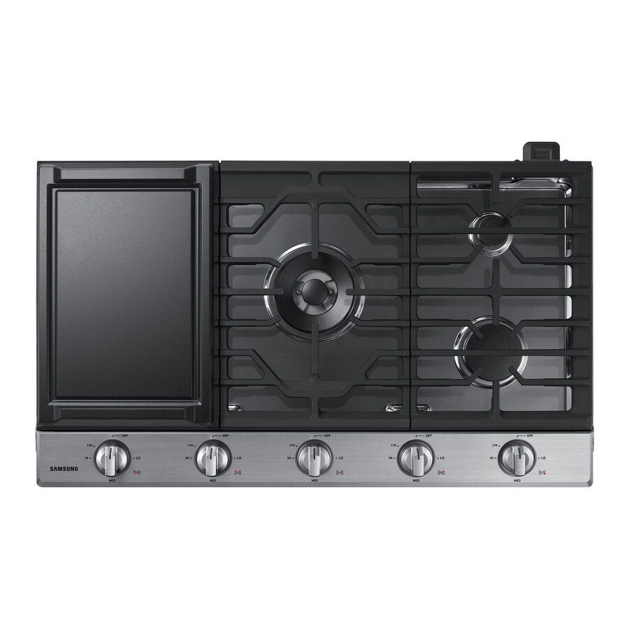 Samsung 36 In 5 Burner Stainless Steel Gas Cooktop Common 36 In