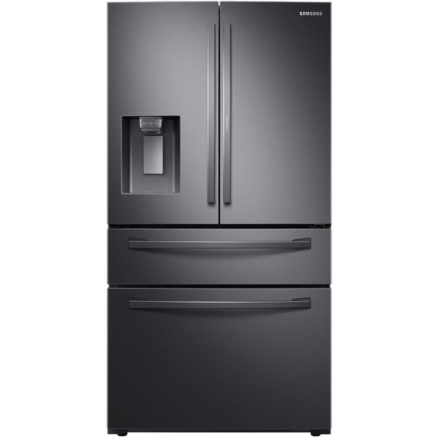 Food Showcase 28 Cu Ft 4 Door French Door Refrigerator With Ice Maker And Door Within Door Fingerprint Resistant Black Stainless Steel Energy Star