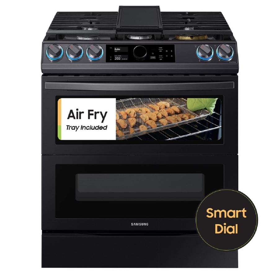 Black stainless steel Double Oven Gas Ranges at Lowes.com