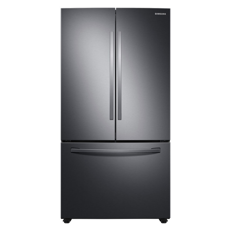 black and stainless steel appliances