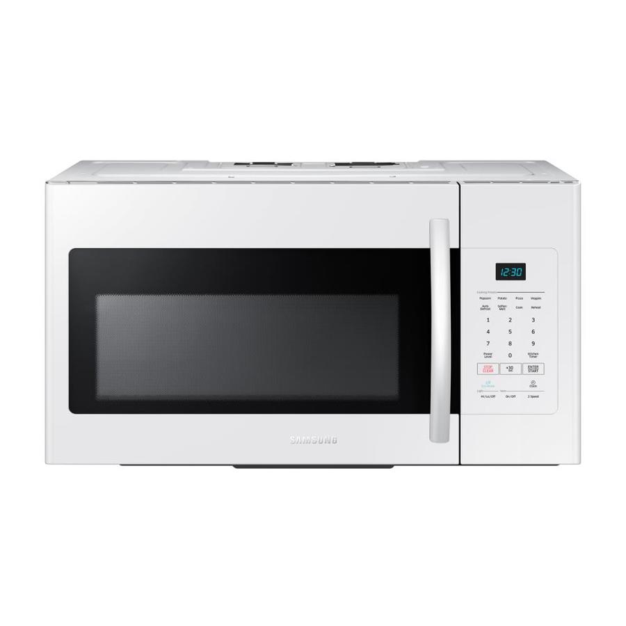 Samsung 1 6 Cu Ft Over The Range Microwave White Common 30 In Samsung 1 6 Cu Ft Over The Range Microwave White Common 30 In Actual 29 875