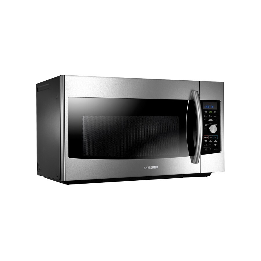 Best Buy: Samsung 1.7 Cu. Ft. SLIM FRY Over-the-Range Convection Microwave  Stainless steel MC17F808KDT