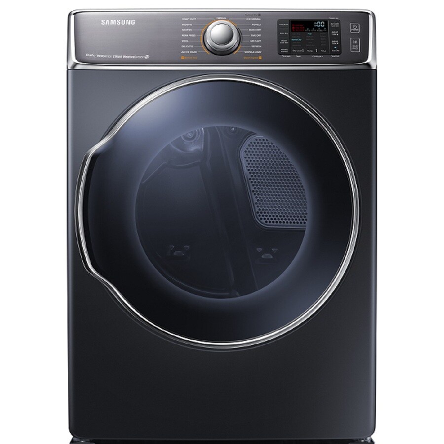 Samsung 9.5-cu Ft Stackable Gas Dryer (onyx) In The Gas Dryers 