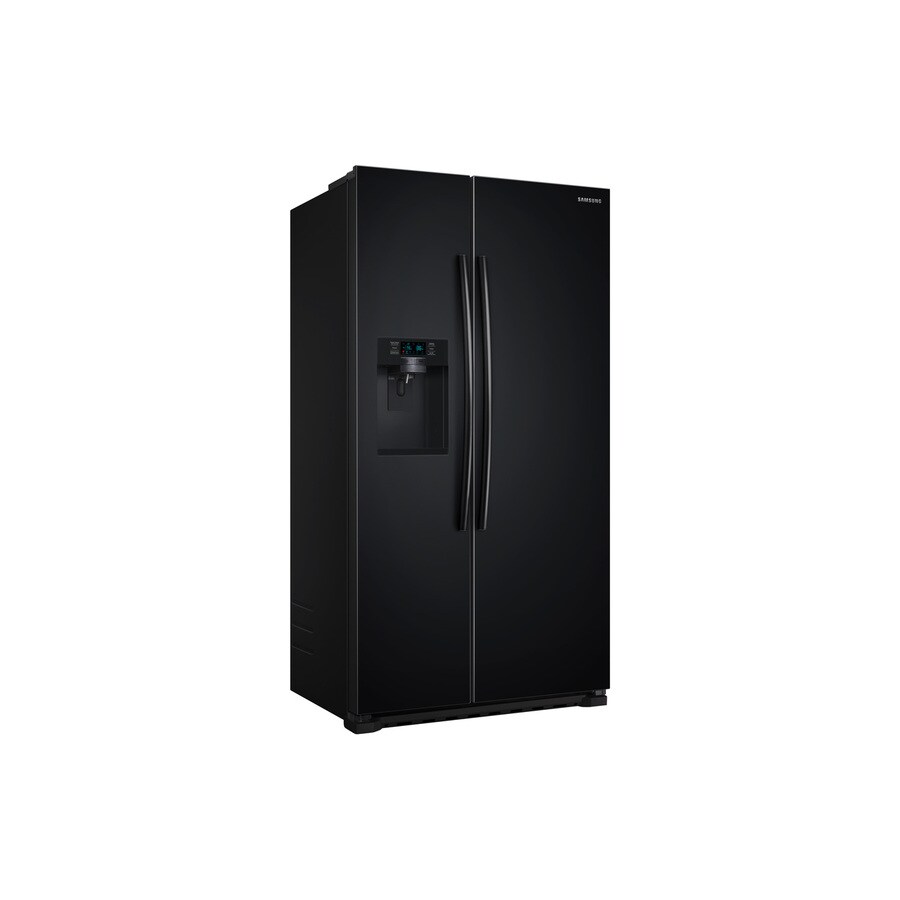 Samsung 22.3-cu ft Side-by-Side Refrigerator with Ice Maker (Black ...