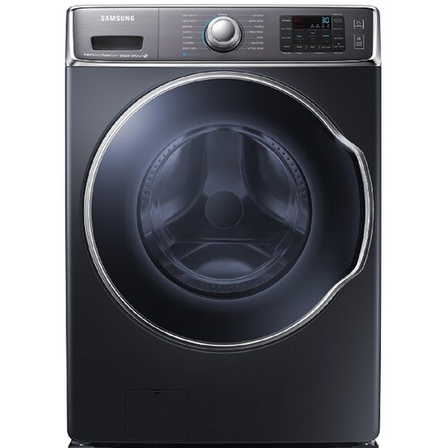 Samsung 6cu ft High Efficiency Stackable Steam Cycle FrontLoad Washer (Onyx) ENERGY STAR at