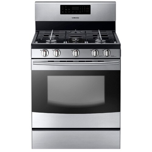 Samsung 30in 5Burner Freestanding 5.8cu ft SelfCleaning Gas Range