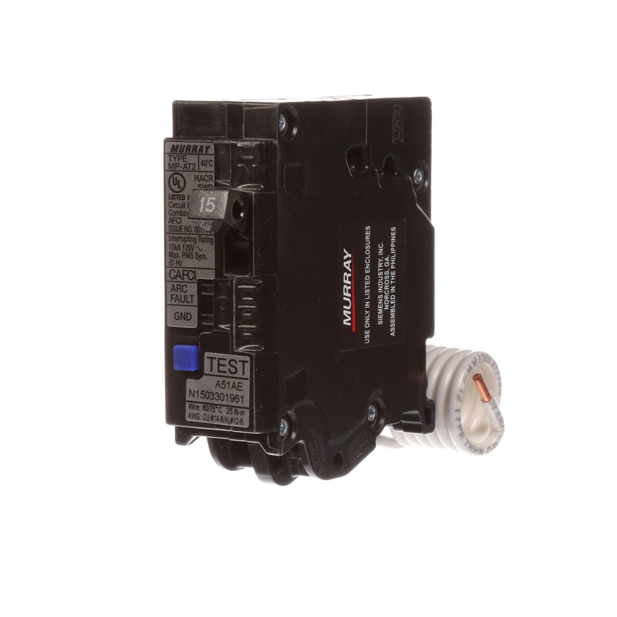 Siemens Mp 15Amp 1Pole Combination Arc Fault Circuit Breaker at