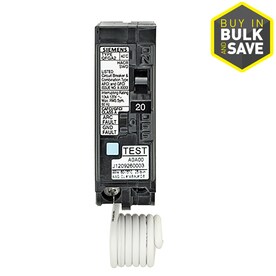 UPC 887621817350 product image for Siemens QP 20-Amp Single-Pole Dual Function AFCI/GFCI Circuit Breaker | upcitemdb.com