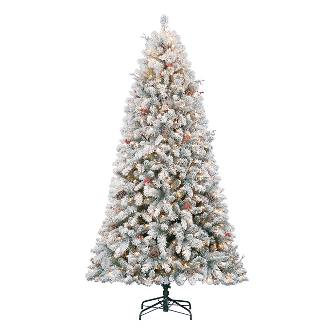 Holiday Living 7.5-ft Preston Pine Pre-Lit Traditional ...