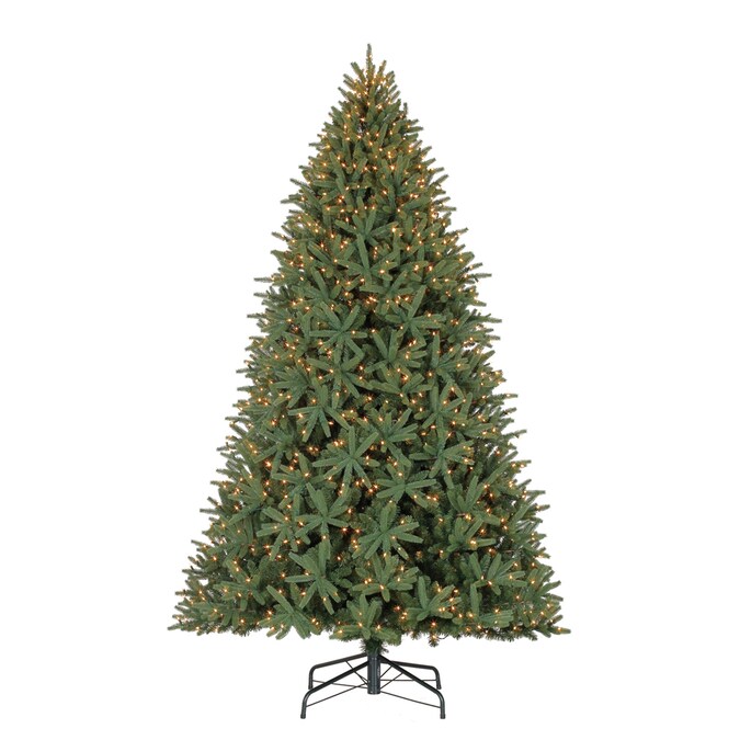 Holiday Living 9-ft Pre-Lit Mckinney Fir Artificial Christmas Tree with Holiday Living Pre-lit Mckenney Fir Tree