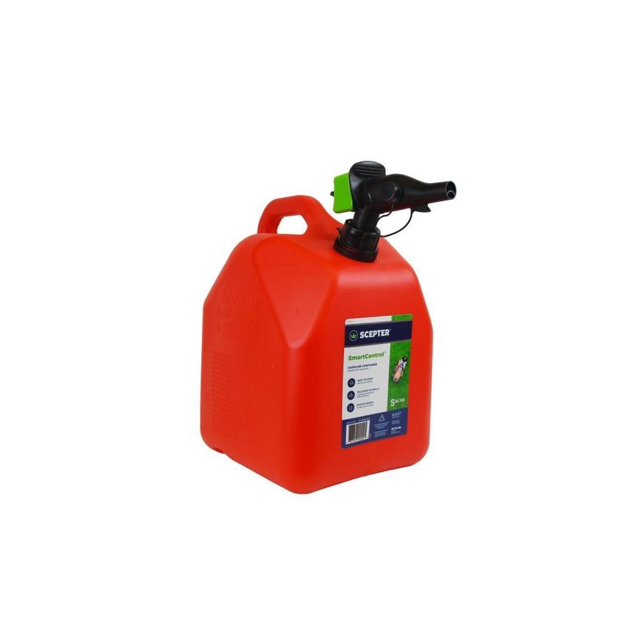 5-Gallon Plastic Gasoline Can Gas Red Plastic Fuel Spout Spill-Proof Vent Tools