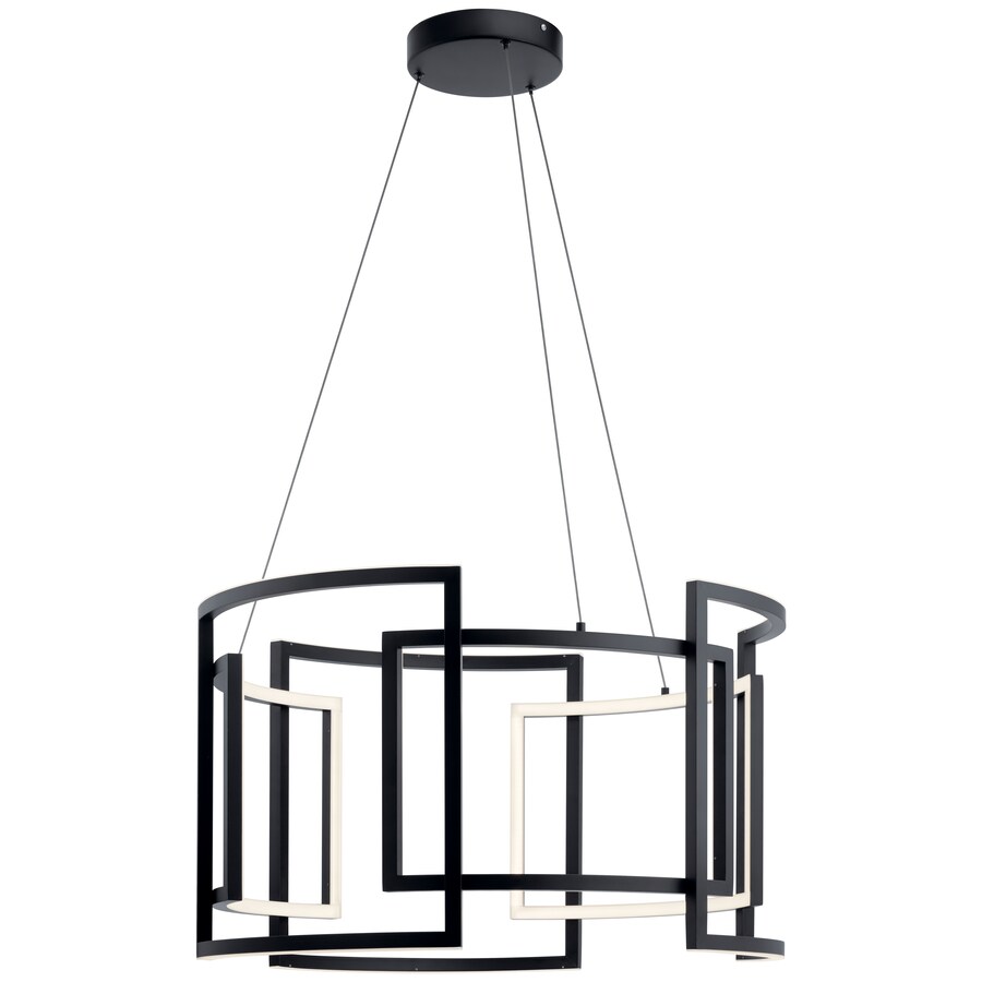 black contemporary chandelier